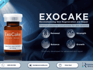 ExoCake Premium exosome concentrate for skin renewal.