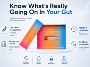 GUT16 at-home gut health test stool collection kit with 16S rRNA sequencing Malaysia