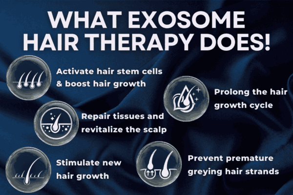 WHAT EXOSOME HAIR THERAPY DOES!