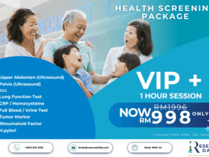 VIP Health Screening Package plus