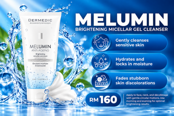 Brightening Micellar Makeup Remover 200ml (DERMEDIC MELUMIN Micellar Emulsion)