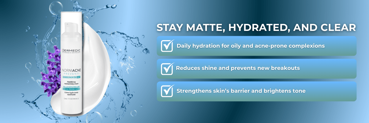 NORMACNE Mattifying Moisturising Cream banner