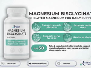Magnesium Bisglycinate 750mg – 60 Capsules