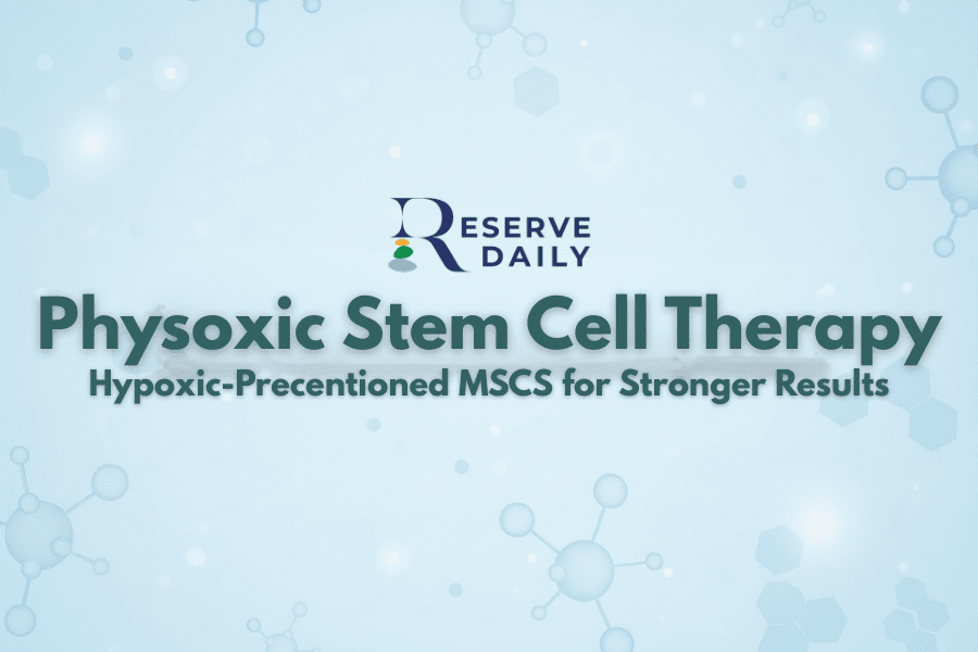 Physoxic Stem Cell Therapy