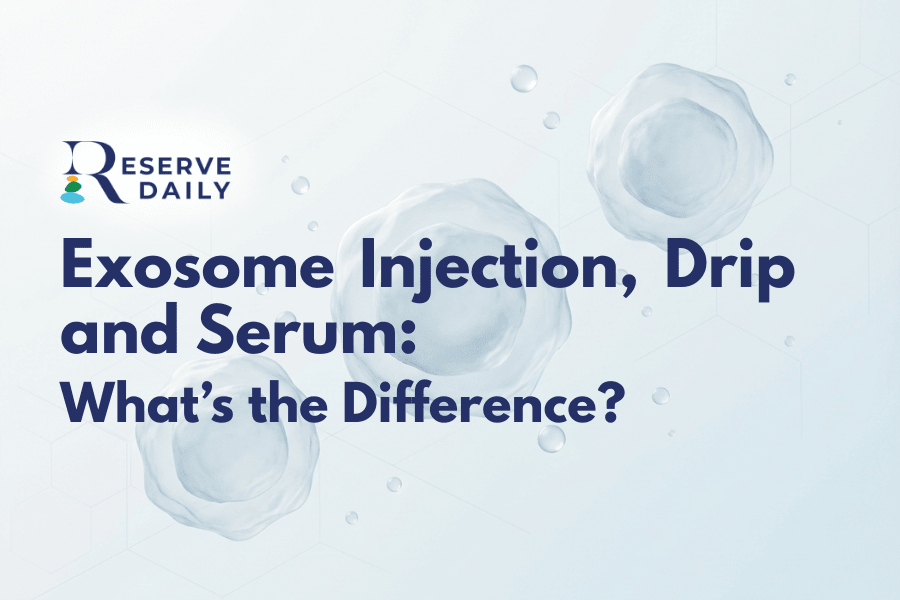 Exosome injection vs drip vs serum comparison