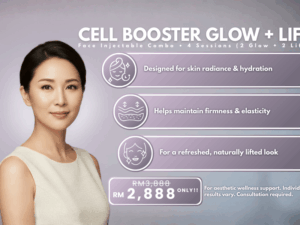 CELL BOOSTER GLOW + LIFT Face Injectable Combo • 4 Sessions (2 Glow + 2 Lift)