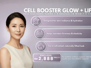 Cell Booster Glow and Lift face injectable combo, 4 sessions