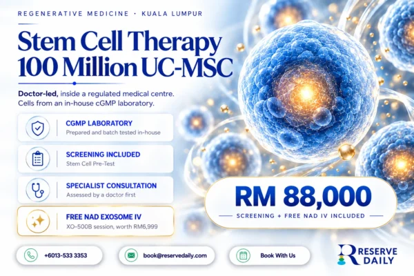 Stem Cell Regenerative Program (UC-MSC + 500B Exosomes)
