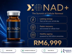 XOVIVE XO-NAD exosome concentrate vial, 500 billion particles with NAD+, Malaysia