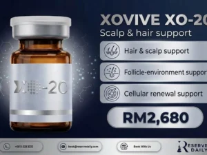 XOVIVE XO-20 exosome hair treatment Malaysia 20B scalp concentrate vials