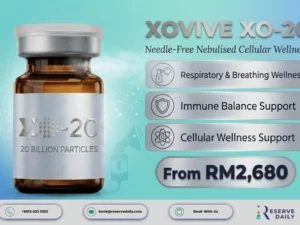 XOVIVE XO-20 exosome nebuliser Malaysia 20B respiratory wellness concentrate vials