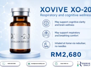 XOVIVE XO-20 exosome nebuliser Malaysia 20B respiratory wellness concentrate vials