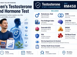 Men's Testosterone and Hormone Blood Test
