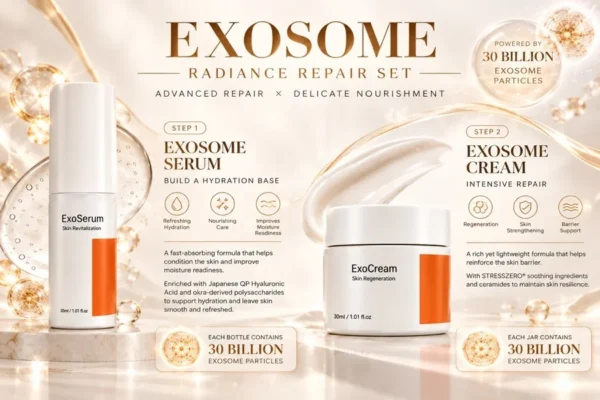 Exosome Radiance Repair Skincare Set (XO Serum + XO Cream)