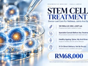 Stem cell treatment Malaysia 100 million UC-MSC at ALPS Medical Centre Kuala Lumpur