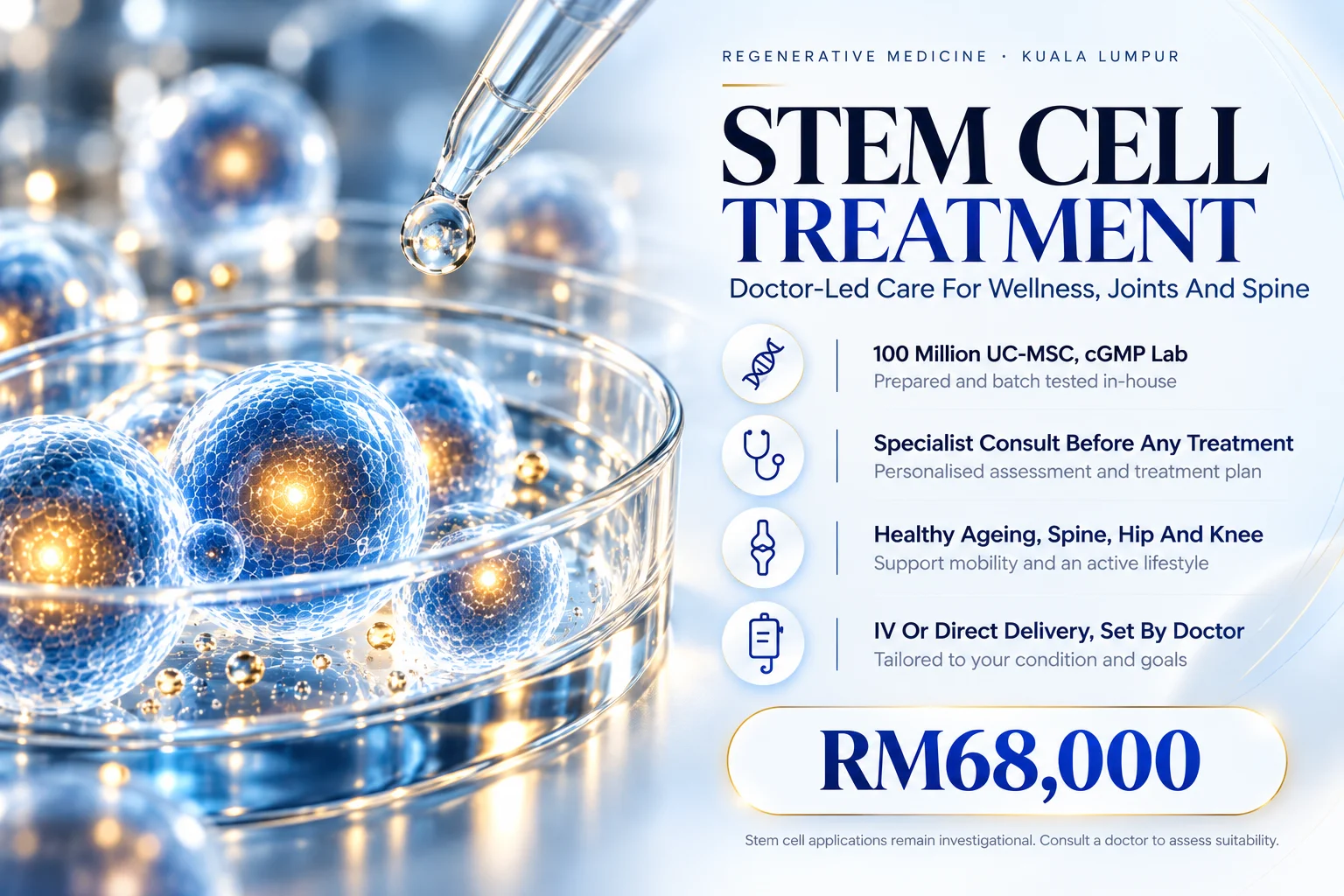 Premium Stem Cell Treatment Stem cell treatment Malaysia 100 million UC-MSC at ALPS Medical Centre Kuala Lumpur