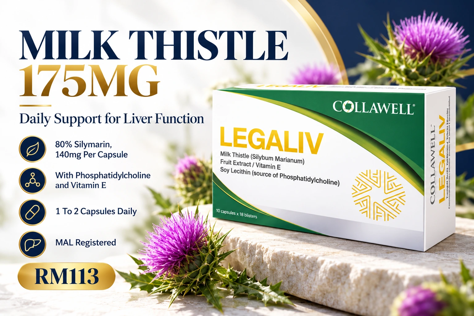 milk-thistle-silymarin-collawell-legaliv-malaysia-reservedaily.webp Collawell Legaliv milk thistle 175mg capsules with 80% silymarin