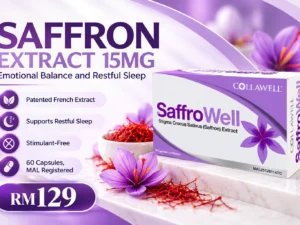 Collawell SaffroWell saffron extract 15mg capsules, 60 capsule box